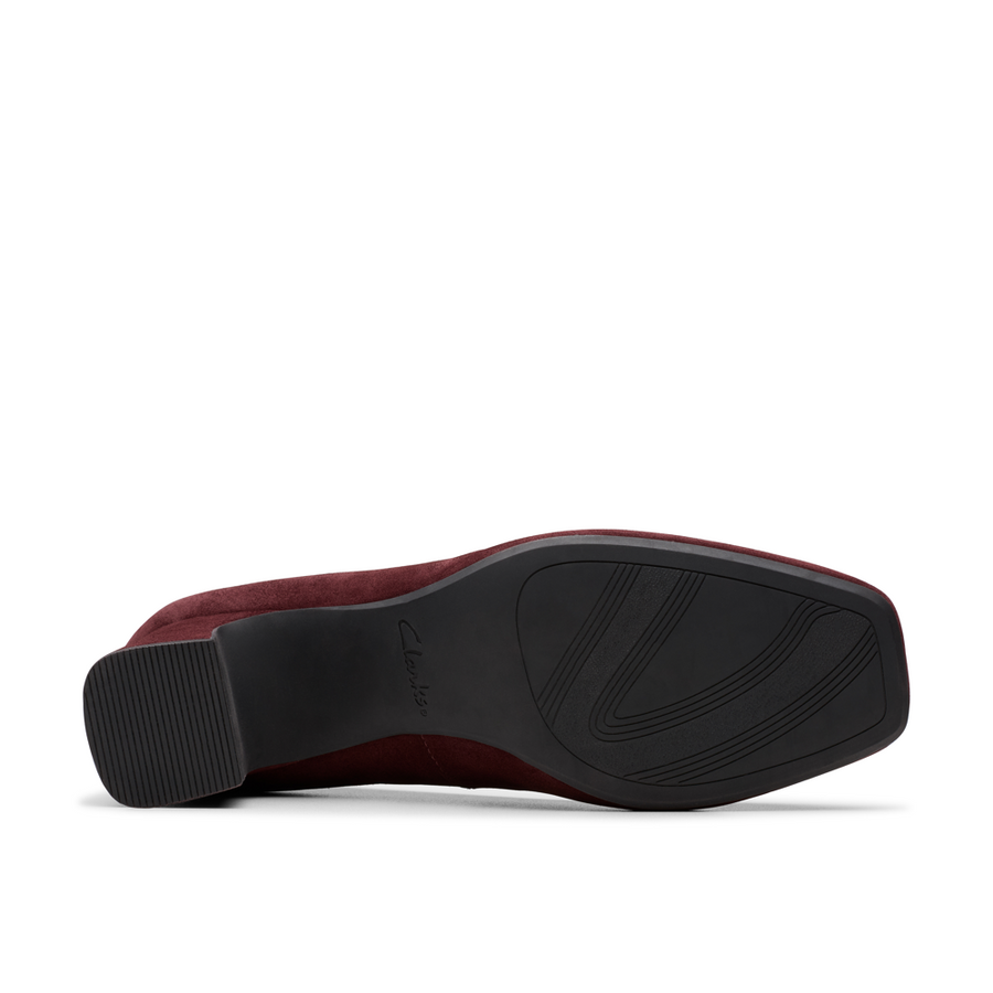 Clarks - Fernie Trim - Merlot Suede - Shoes