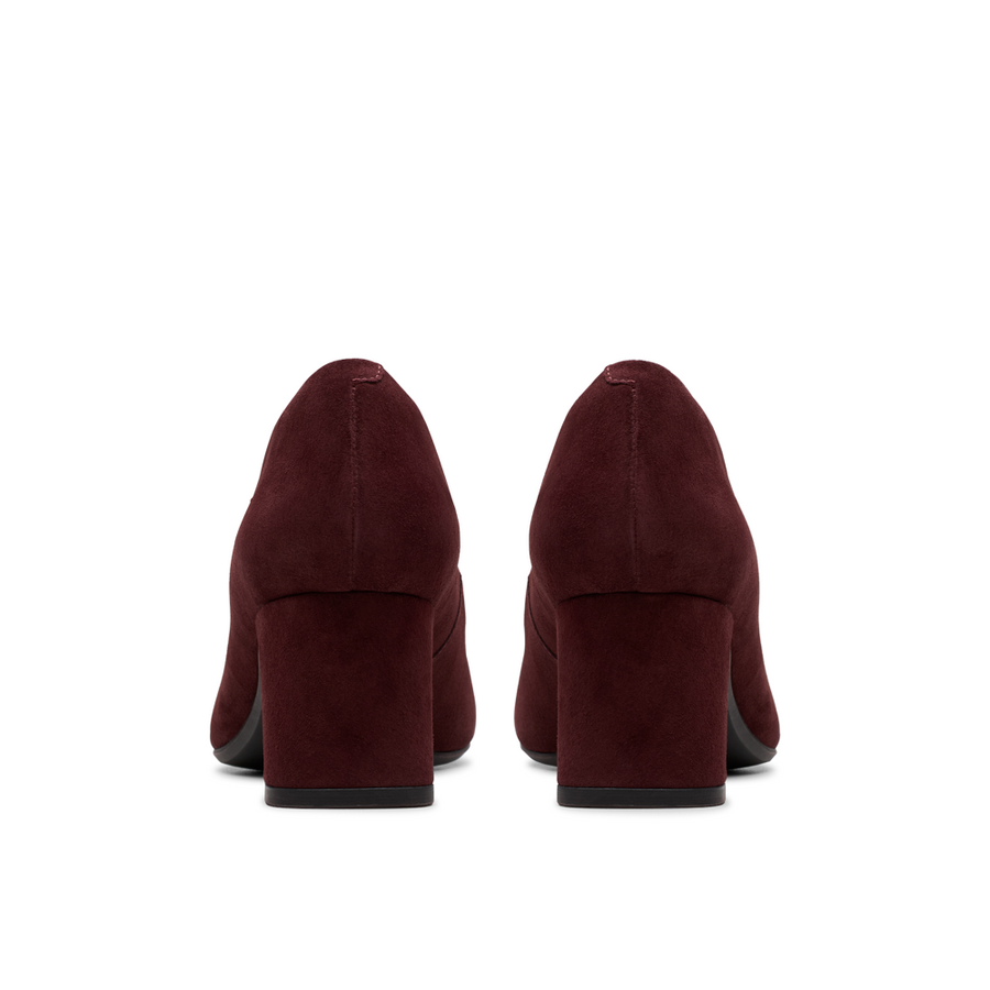 Clarks - Fernie Trim - Merlot Suede - Shoes