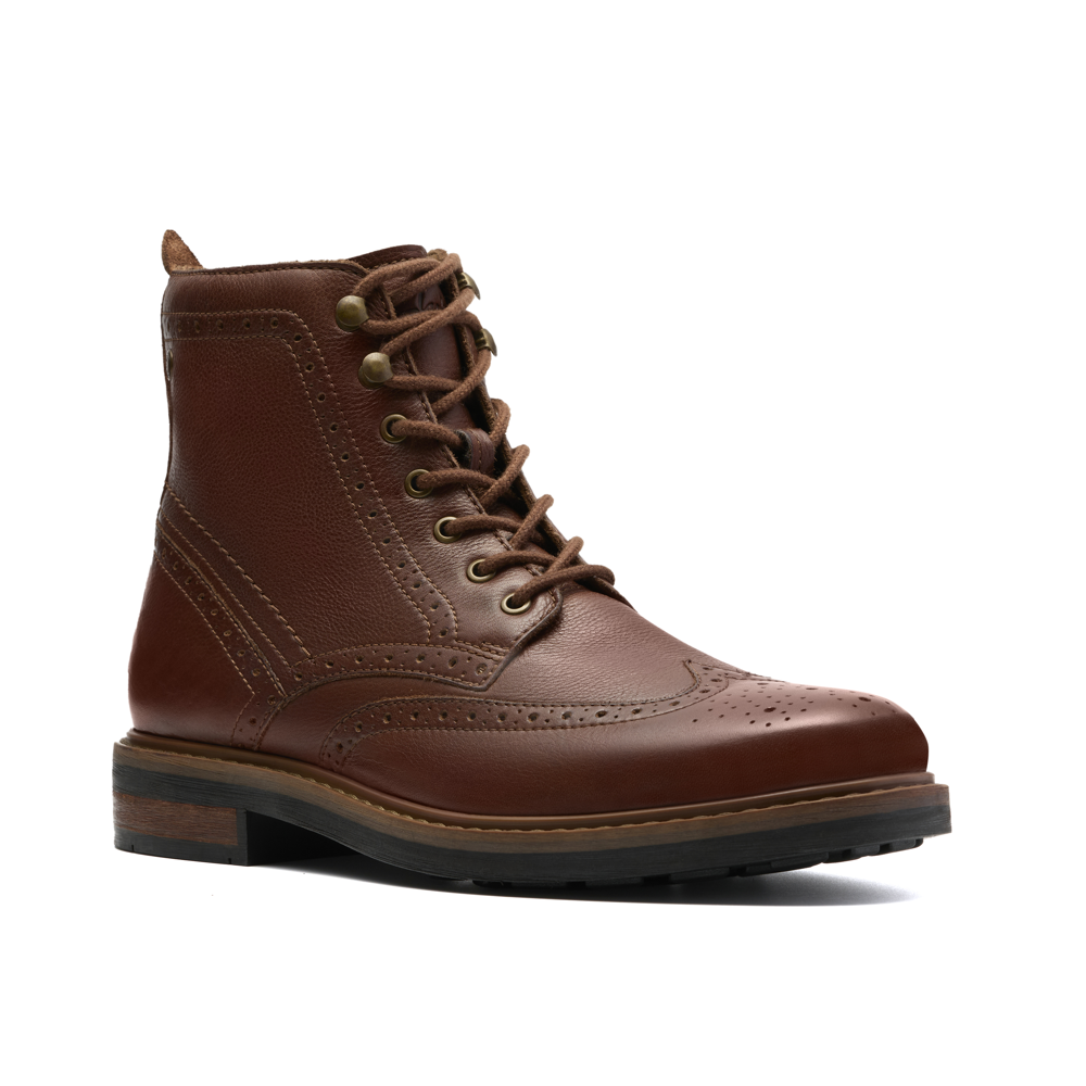 Clarks - Newford LaceBT - Mid Tan Leather - Boots