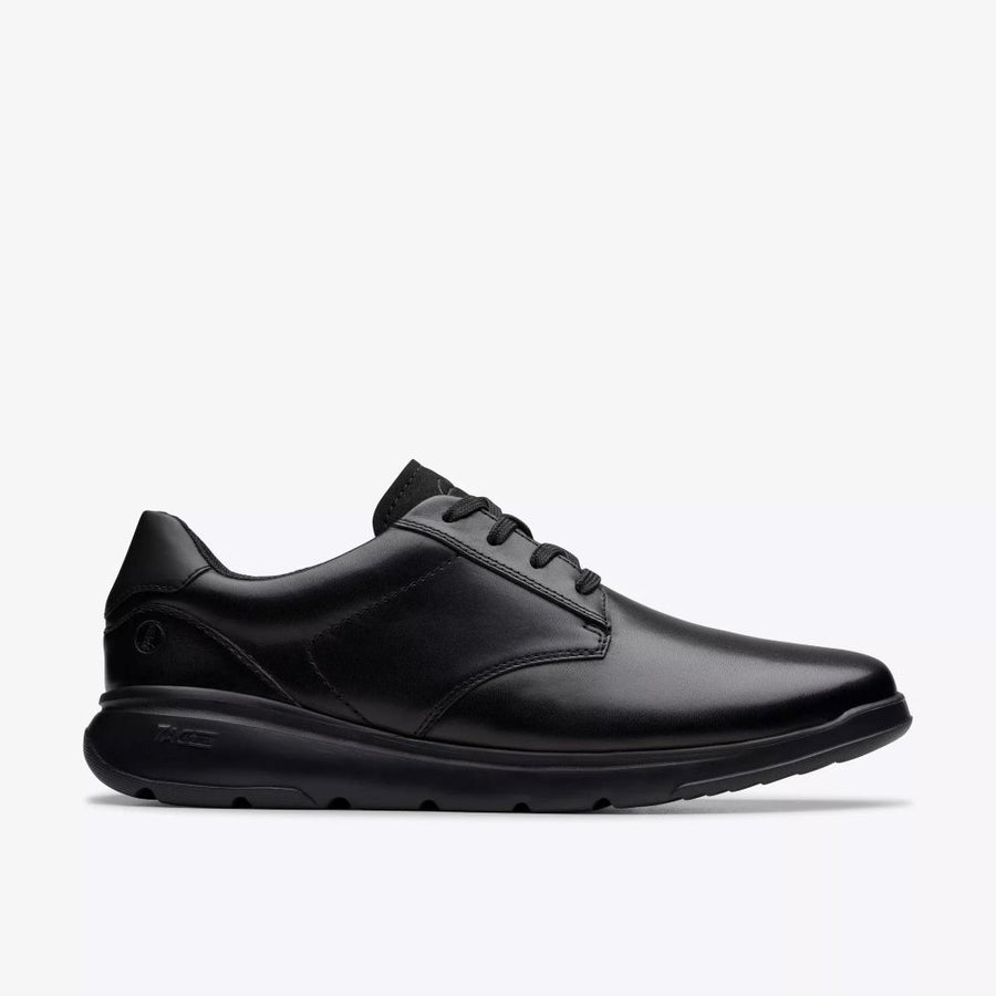 Clarks - Lifton Lace - Black Leather - Shoes