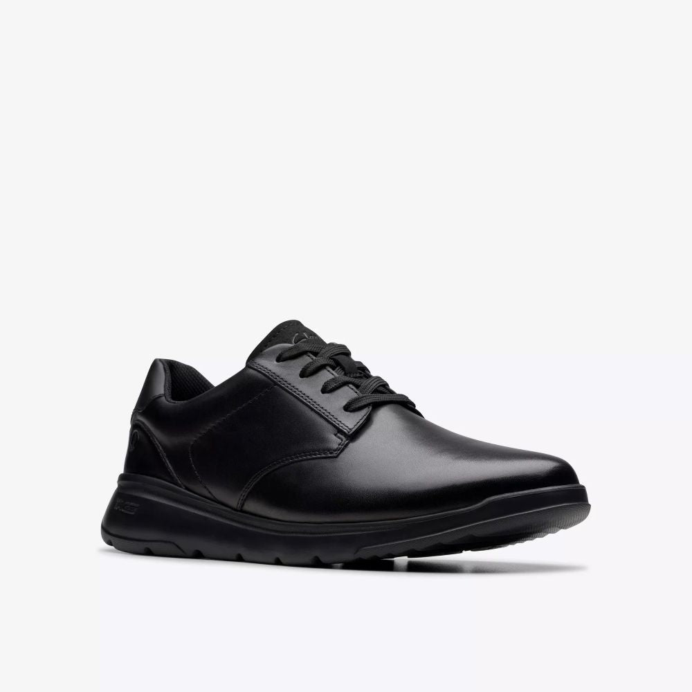 Clarks - Lifton Lace - Black Leather - Shoes