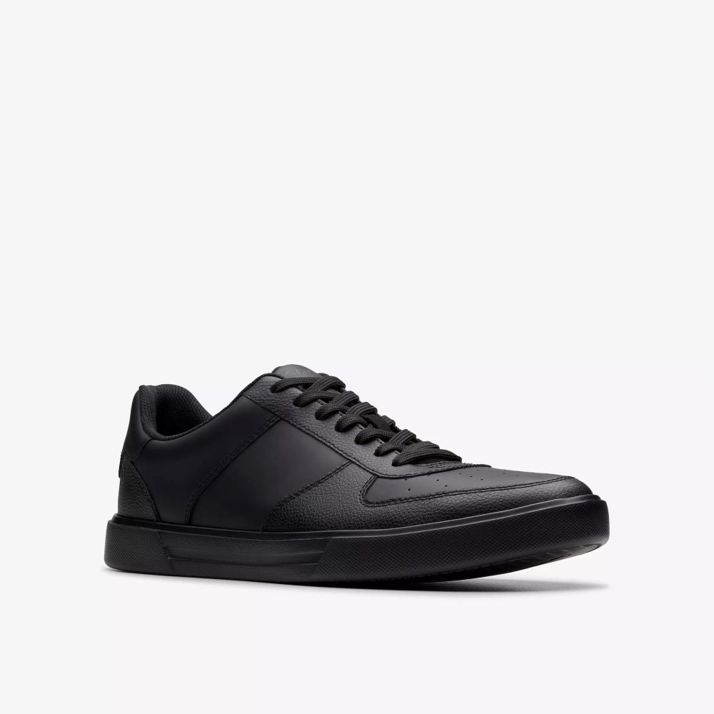 Clarks - Romsey Tie - Black Leather - Shoes