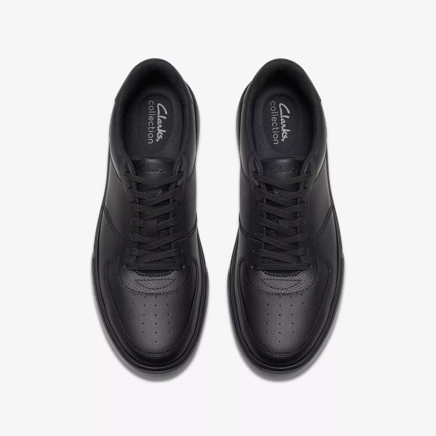 Clarks - Romsey Tie - Black Leather - Shoes