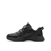 Clarks - FeatherShine K - Black Leather - School Shoes
