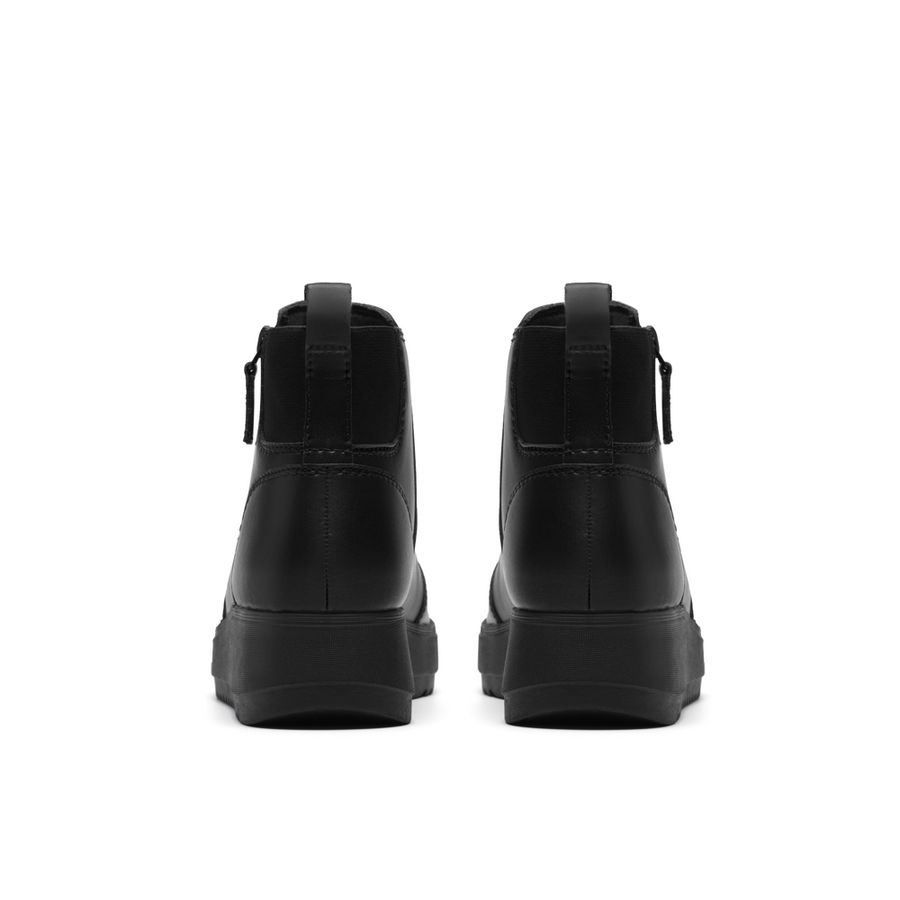 Clarks - Zylah Willow - Black Leather - Boots