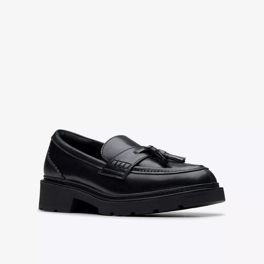 Clarks - Lauryl Tassel - Black Leather - Shoes