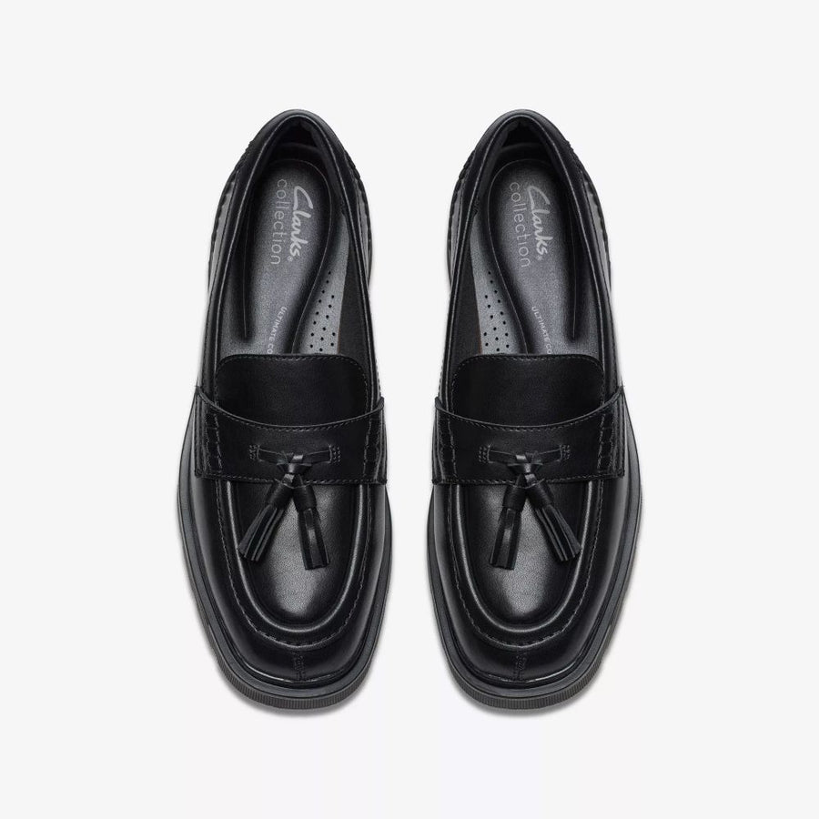 Clarks - Lauryl Tassel - Black Leather - Shoes