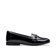 Clarks - Finja Loafer Y - Black Patent - School Shoes