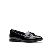 Clarks - Finja Loafer Y - Black Patent - School Shoes