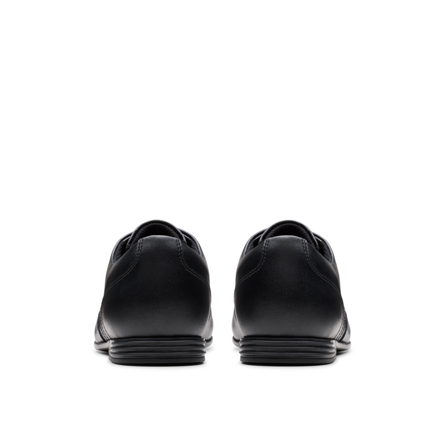 Clarks - Finja Wing Y - Black Leather - School Shoes