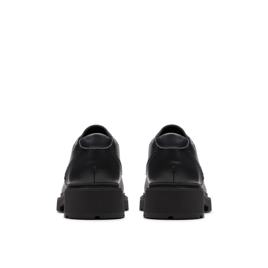 Clarks - Eris Pure Y - Black Leather - School Shoes