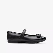Clarks - Dance Beam K - Black  - School Shoes