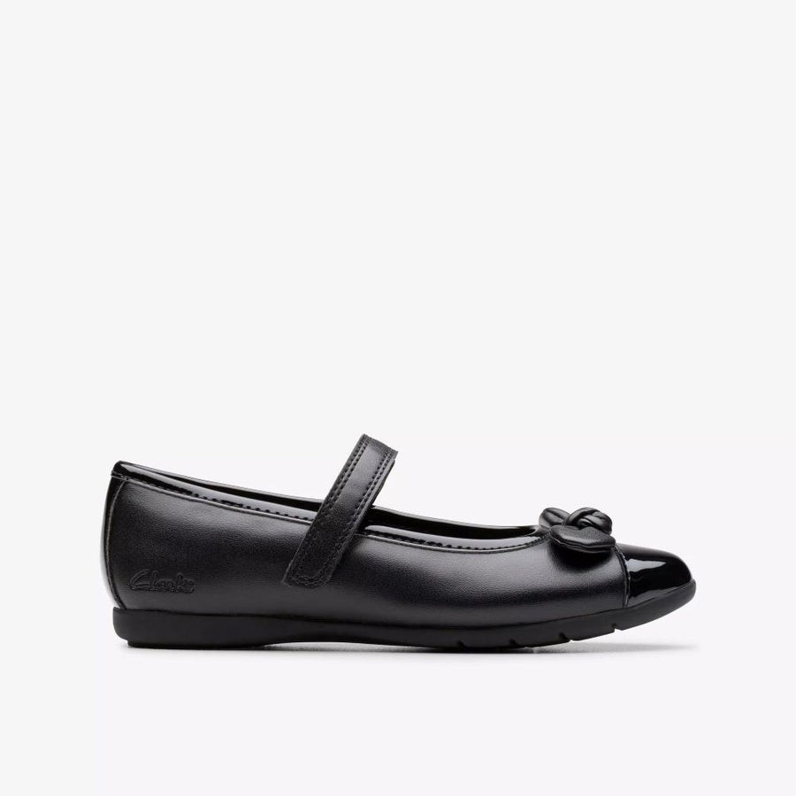 Clarks - Dance Beam K - Black  - School Shoes