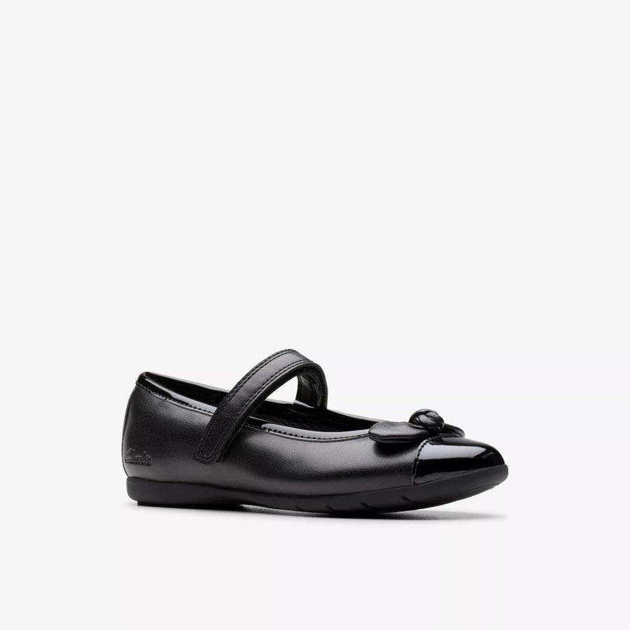 Clarks - Dance Beam K - Black  - School Shoes