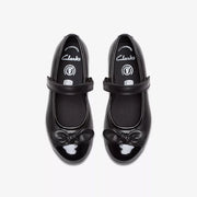 Clarks - Dance Beam K - Black  - School Shoes