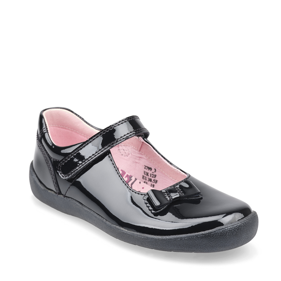 Start Rite - Giggle - Black Patent - School Shoes