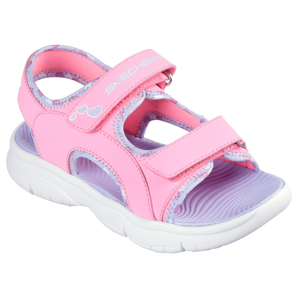 Skechers - Flex Splash - Heart Galore - Hot Pink/Lavender - Sandals