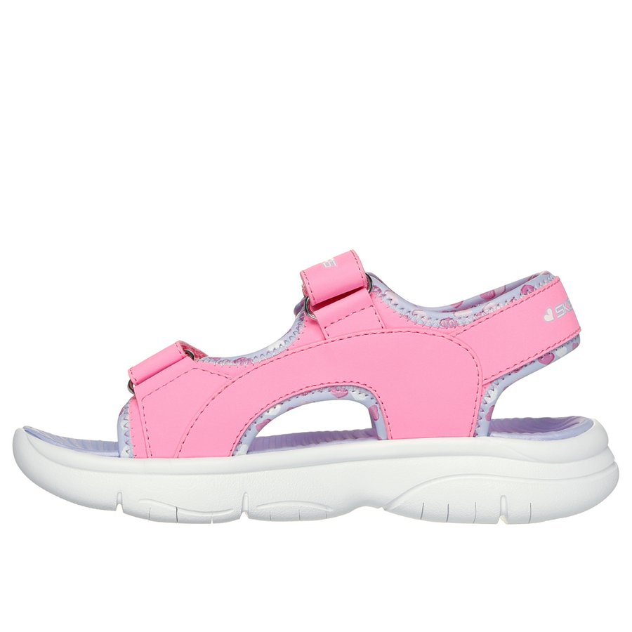 Skechers - Flex Splash - Heart Galore - Hot Pink/Lavender - Sandals