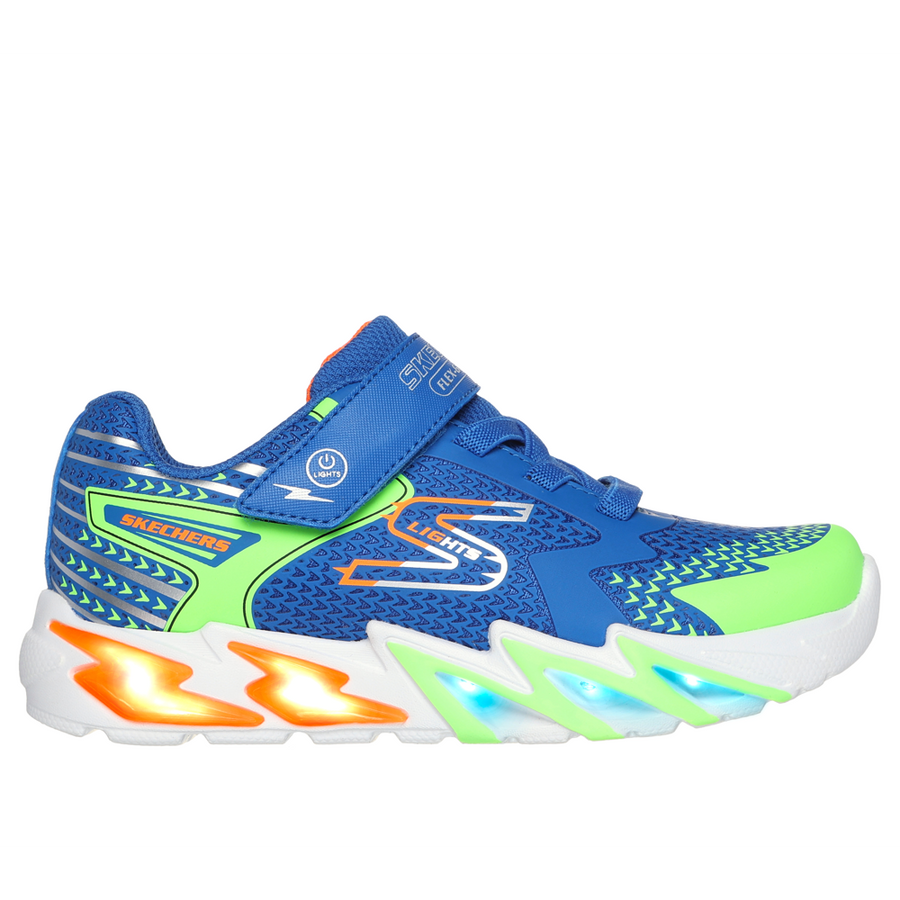 Skechers Flex- Glow Bolt Royal/Multi Trainers – Colton Footwear