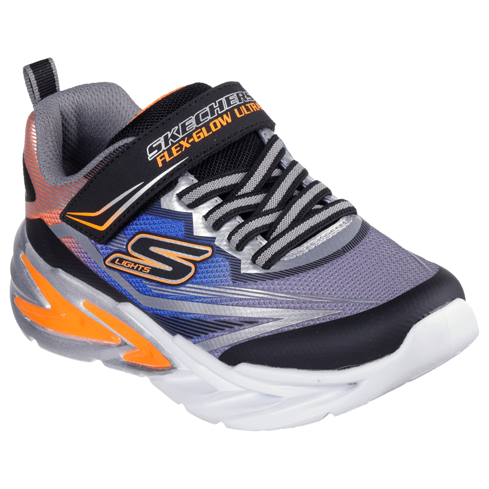 Skechers - Flex - Glow Ultra - Black/Silver - Trainers
