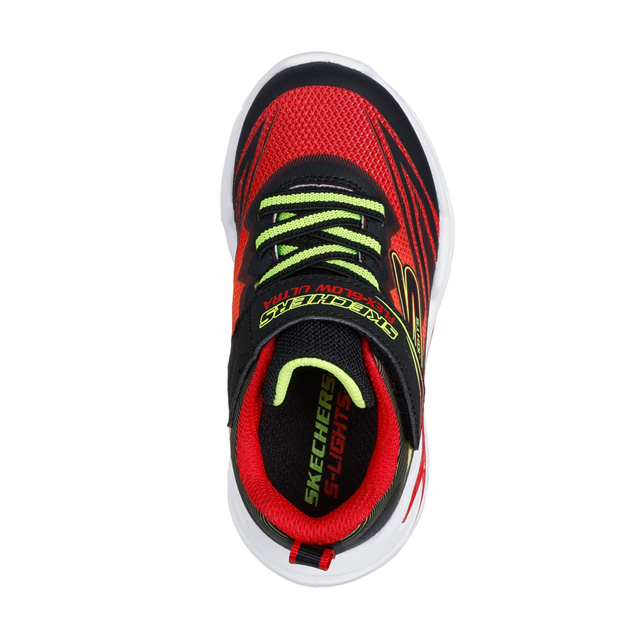 Skechers - S Lights - Flex Glow Ultra - Black/Red - Trainers