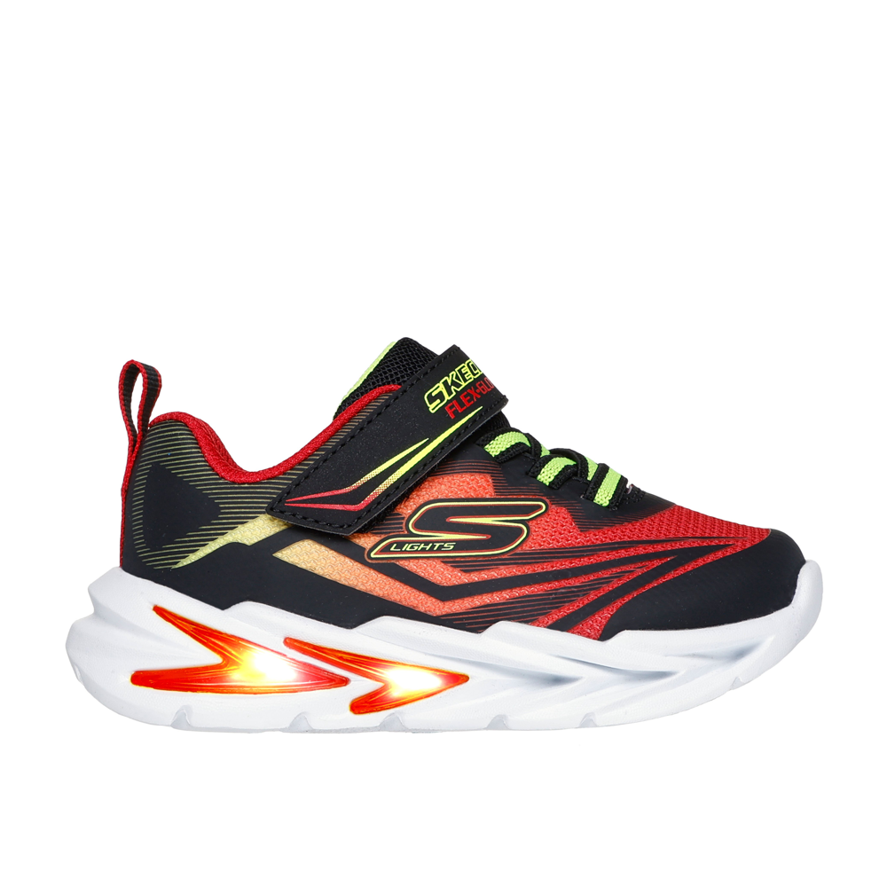 Skechers - S Lights - Flex Glow Ultra - Black/Red - Trainers