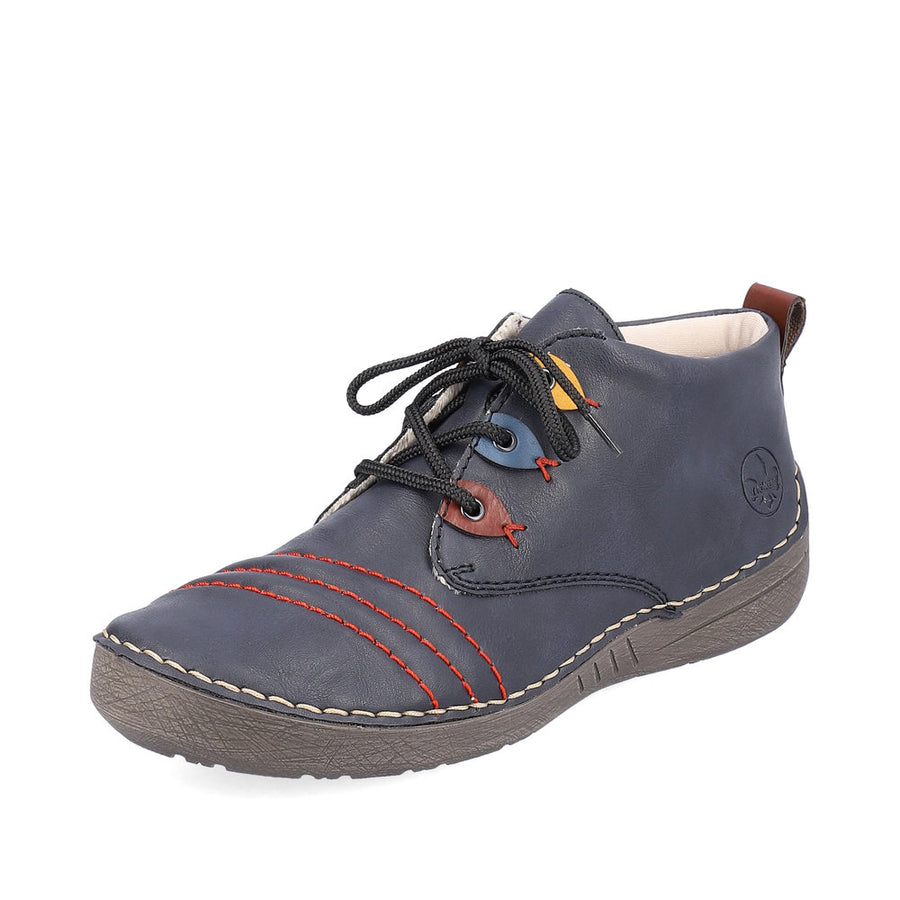 Rieker - 52509-14 - Ozean/Wine/Royal - Shoes