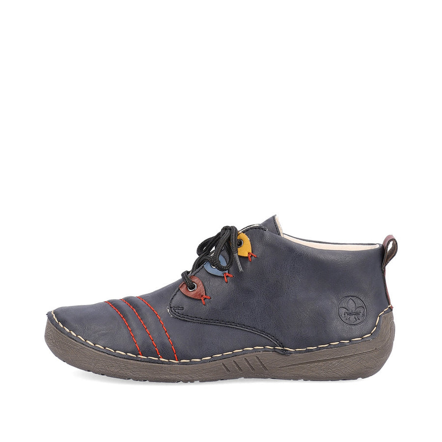 Rieker - 52509-14 - Ozean/Wine/Royal - Shoes