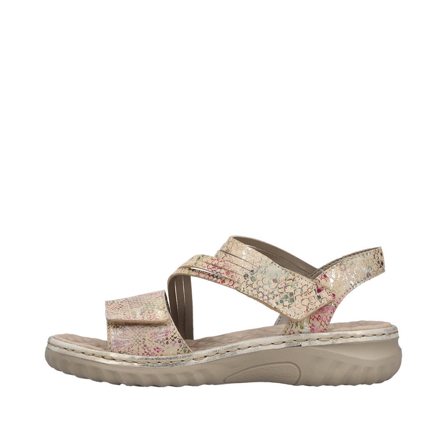 Rieker - 60464-90 - Beige-Multi/Muschel - Sandals
