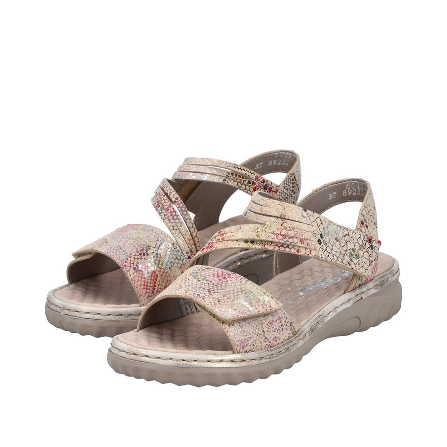 Rieker - 60464-90 - Beige-Multi/Muschel - Sandals