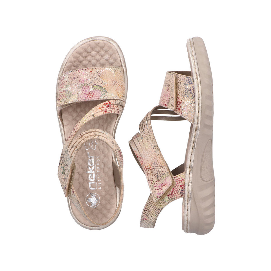 Rieker - 60464-90 - Beige-Multi/Muschel - Sandals
