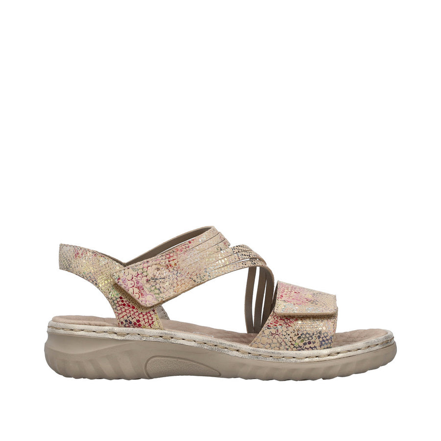 Rieker - 60464-90 - Beige-Multi/Muschel - Sandals
