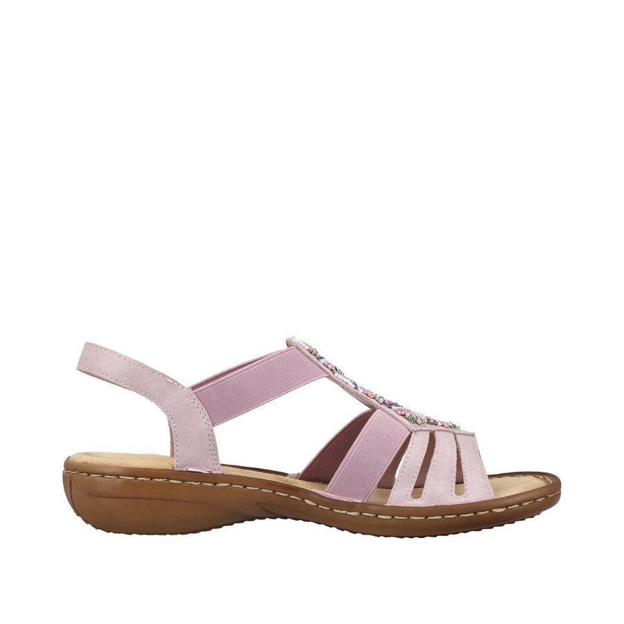 Rieker - 60801-30 - Pink - Sandals