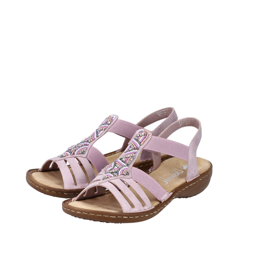 Rieker - 60801-30 - Pink - Sandals