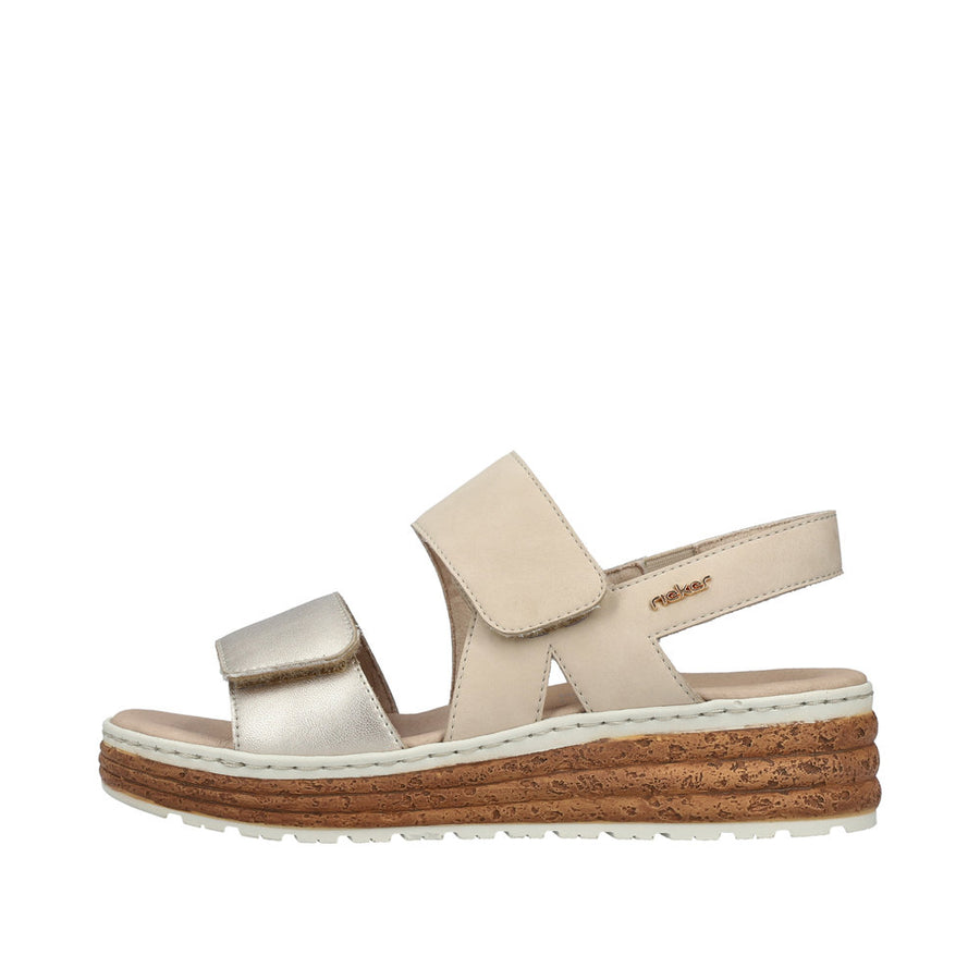Rieker - 62761-90 - Palegold/Muschel - Sandals
