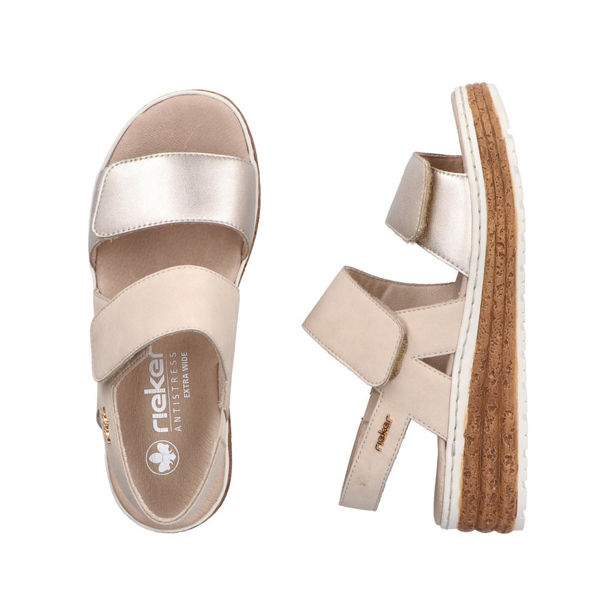 Rieker - 62761-90 - Palegold/Muschel - Sandals