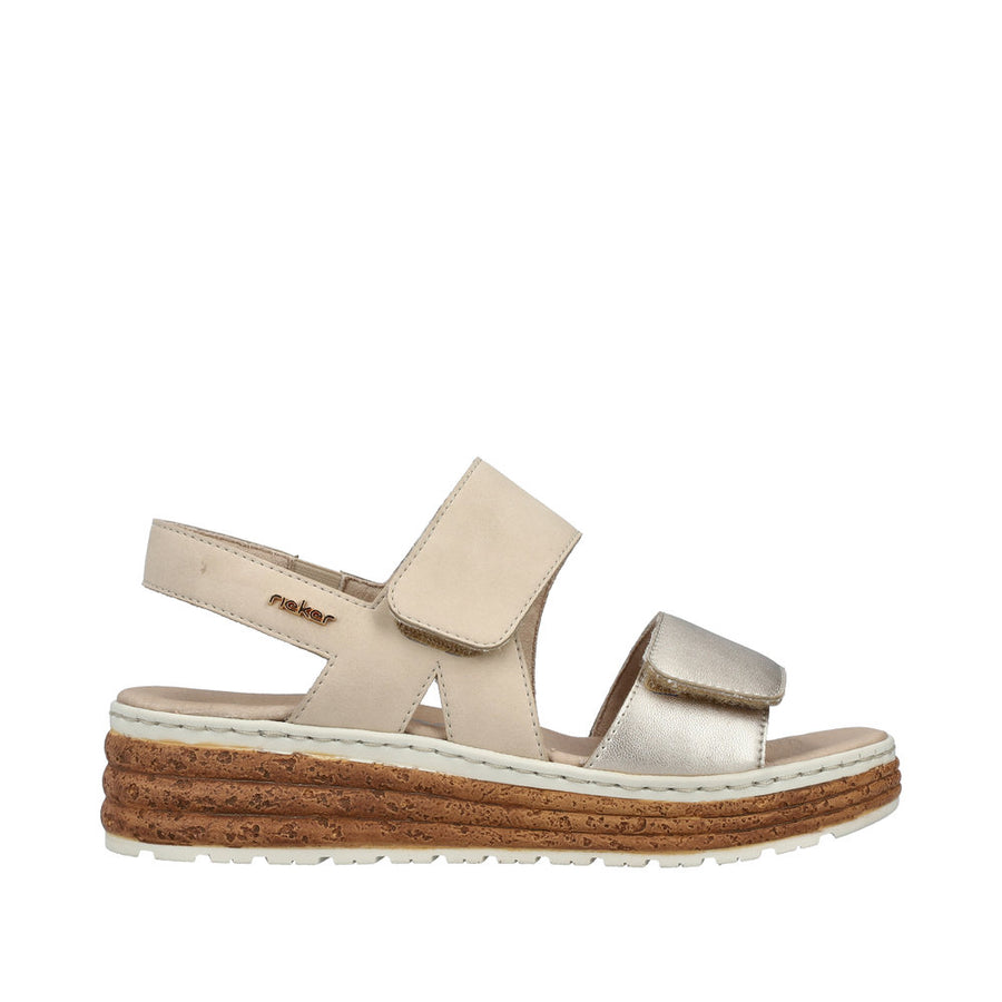 Rieker - 62761-90 - Palegold/Muschel - Sandals