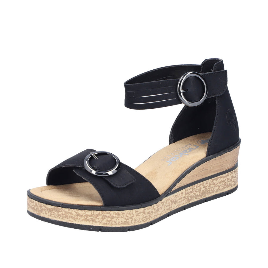 Rieker - 63780-00 - Black - Sandals