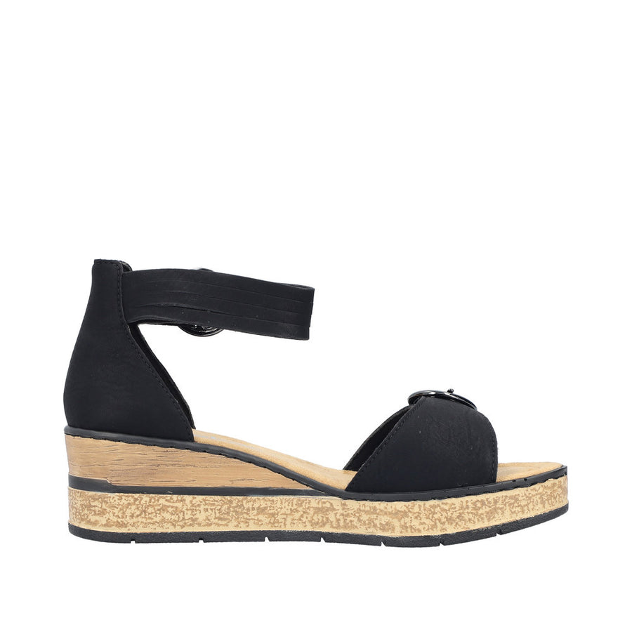 Rieker - 63780-00 - Black - Sandals