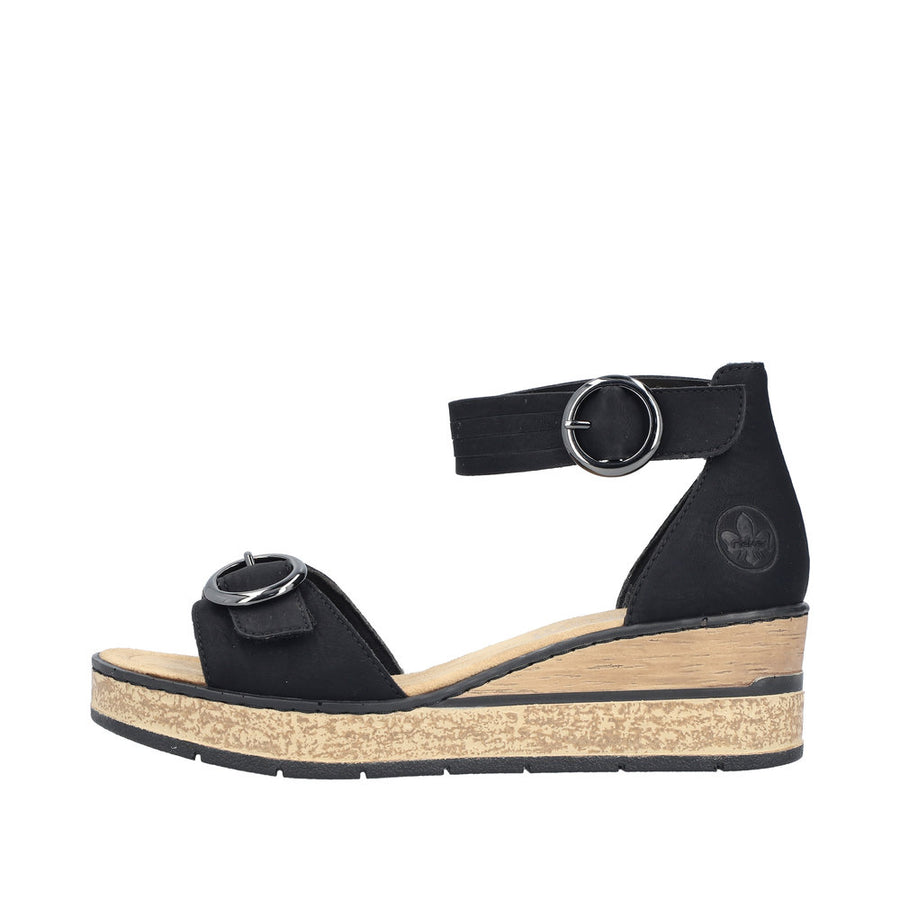 Rieker - 63780-00 - Black - Sandals