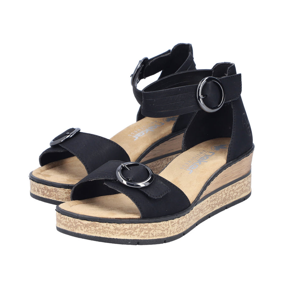 Rieker - 63780-00 - Black - Sandals
