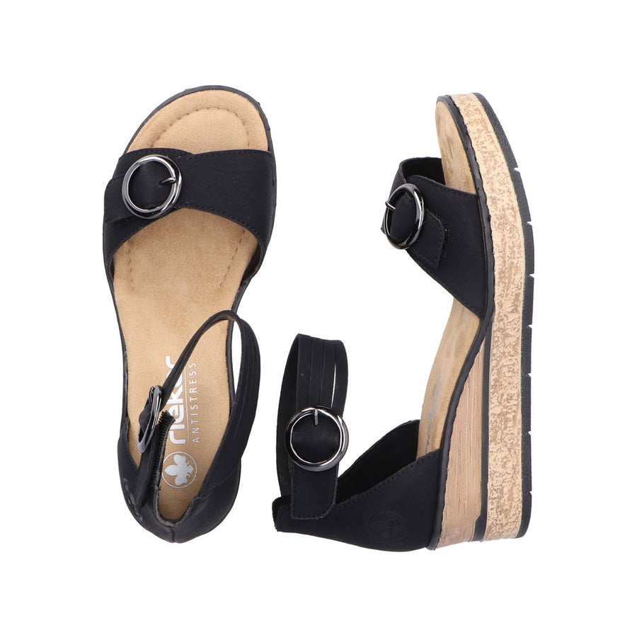 Rieker - 63780-00 - Black - Sandals