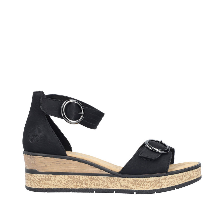 Rieker - 63780-00 - Black - Sandals