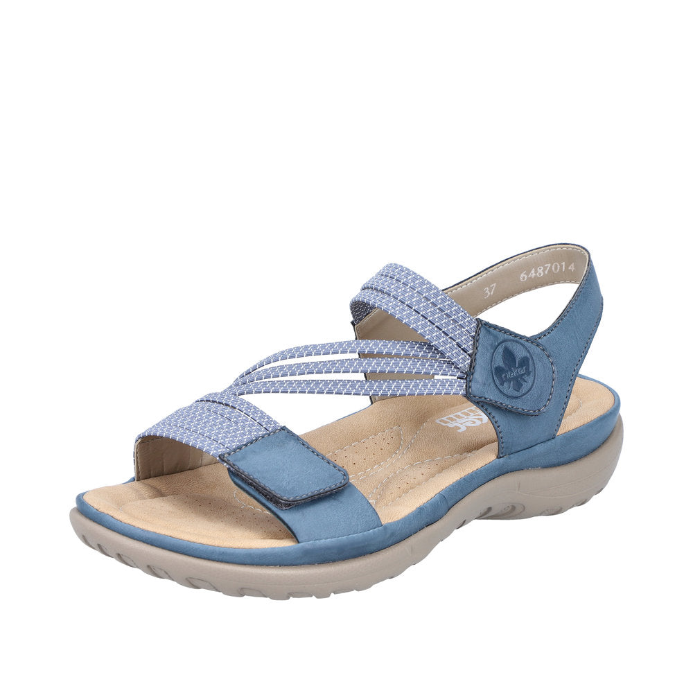 Rieker - 64870-14 - Royal/Jeans-Weiss - Sandals