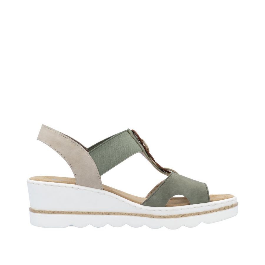 Rieker - 67498-52 - Schif/Lightgold/Amaretto/Ginger - Sandals
