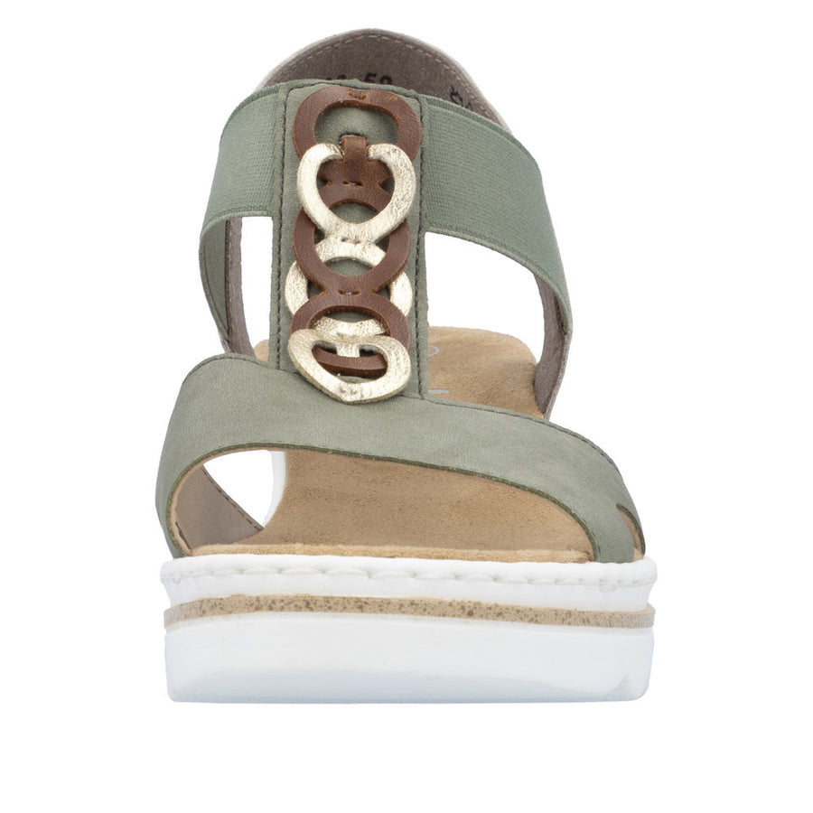 Rieker - 67498-52 - Schif/Lightgold/Amaretto/Ginger - Sandals