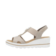 Rieker - 67498-62 - Lehm/Weiss/Lightgold - Sandals