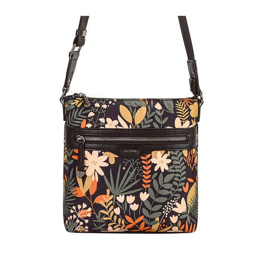 Nova Leathers - Floral X-Body - Black  - Bags