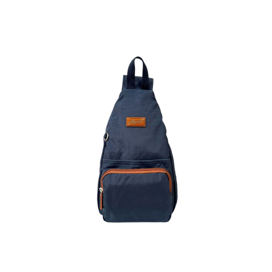 Spirit - Small Single Strap Backpack 7343-Navy/Tan - Bags