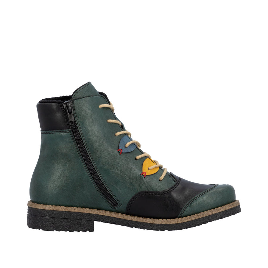 Rieker - 73510-90 - Peacock/Schwarz/Honig/Royal - Boots